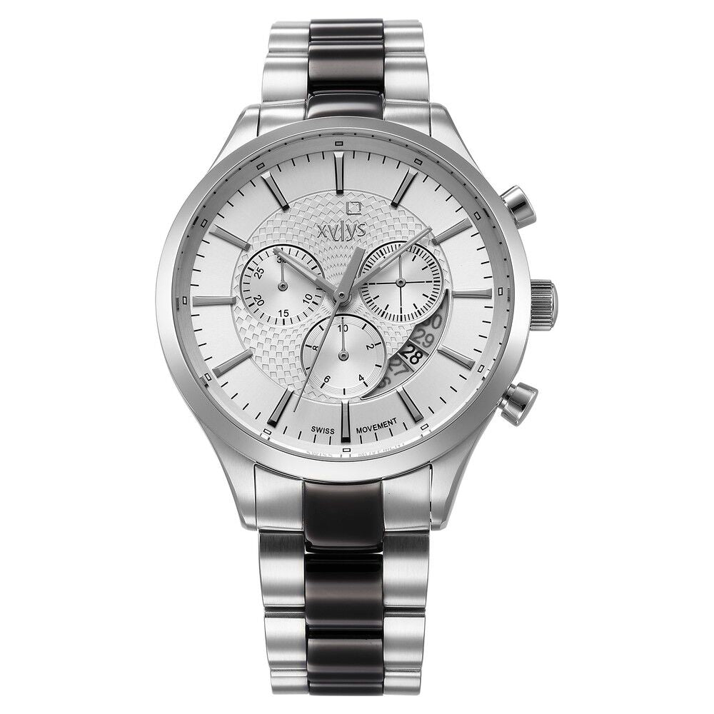 Xylys Triumph Swiss Chronograph Stainless Steel White Dial Watch for Men 40056KM02E