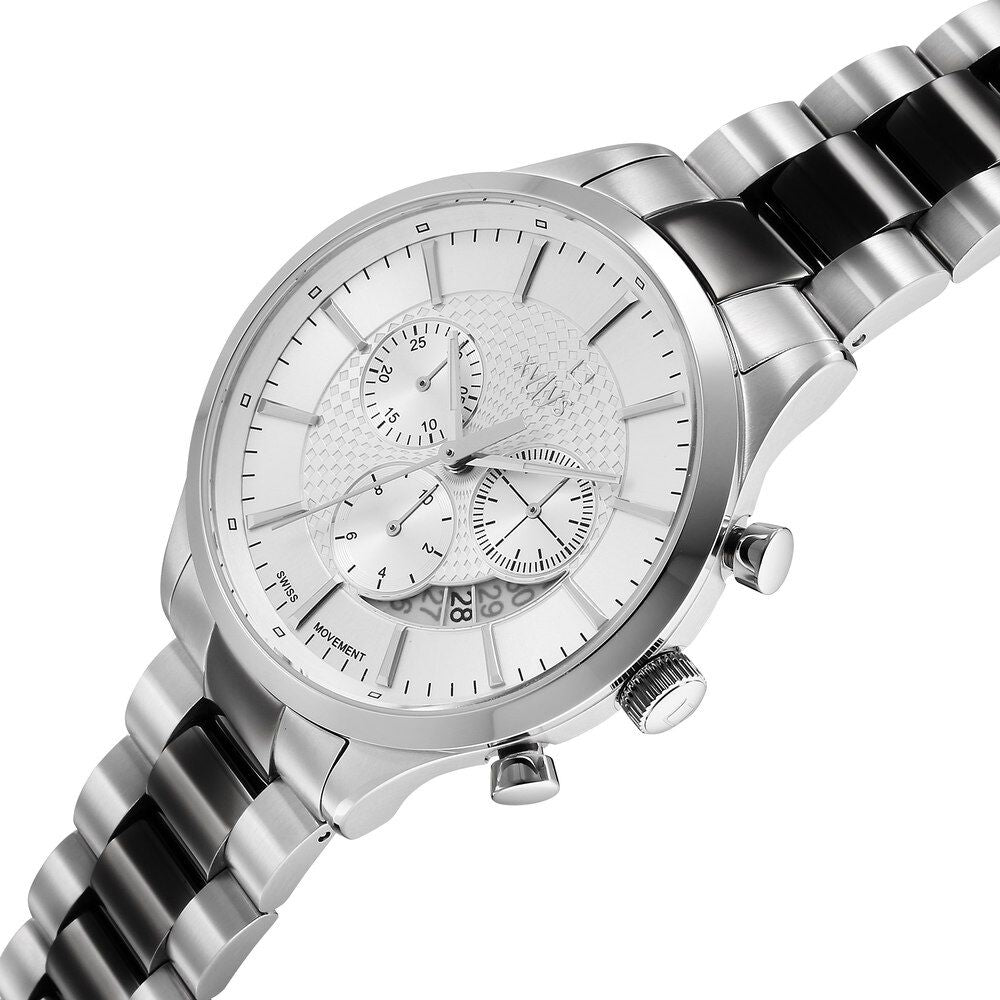 Xylys Triumph Swiss Chronograph Stainless Steel White Dial Watch for Men 40056KM02E