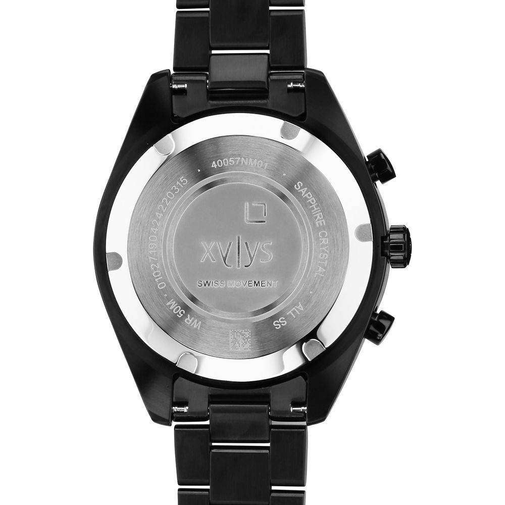 Xylys Velocita Swiss Chronograph Stainless Steel Black Dial Watch for Men 40057NM01E