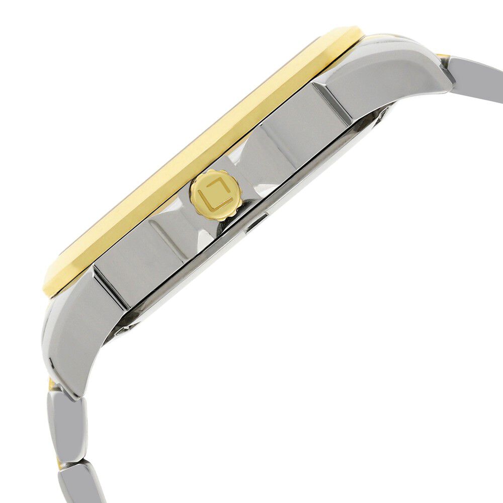 Xylys Swiss Analog with Date Two Toned Stainless Steel Strap White Dial Watch For Women NS45012BM01E