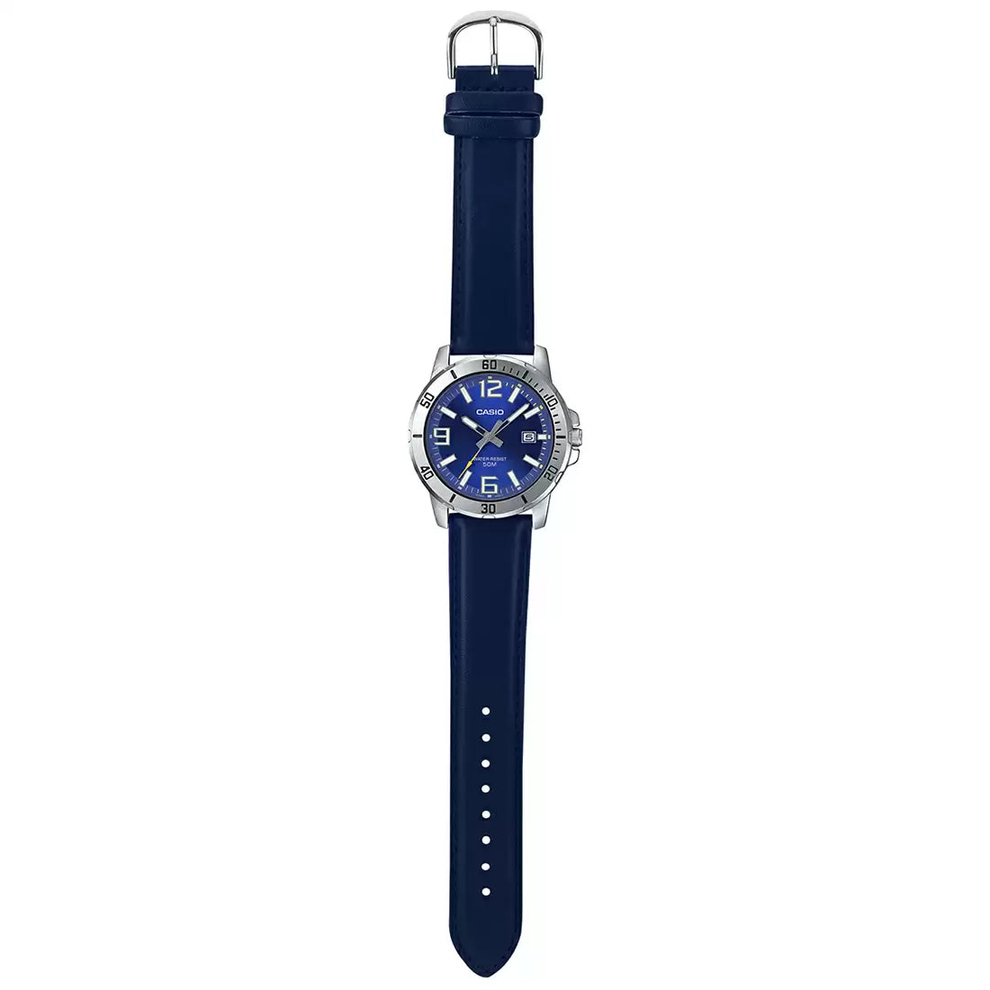 A1737 Casio ENTICER MEN MTP-VD01L-2BVUDF Blue Dial Analog Watch