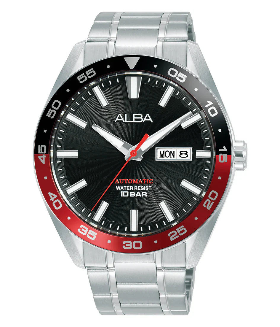 ALBA Black Patterned Dial Automatic Men's Watch - A3B001X1
