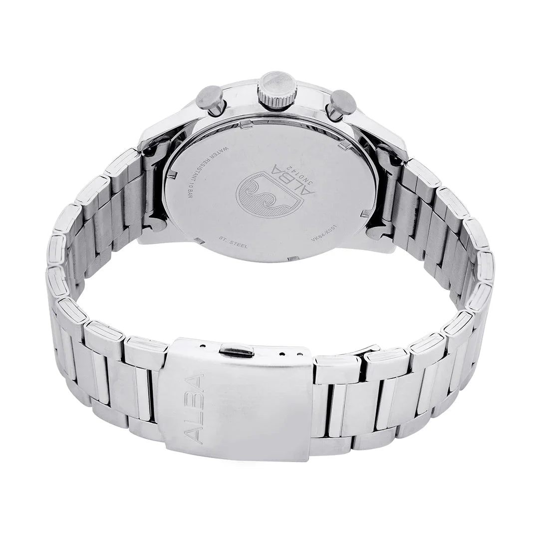 ALBA Black + White Dial Chronograph Men's Watch A4B001X1