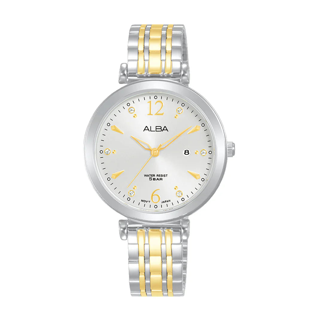 ALBA White Gold Ladies Watch - AH7BW1X1