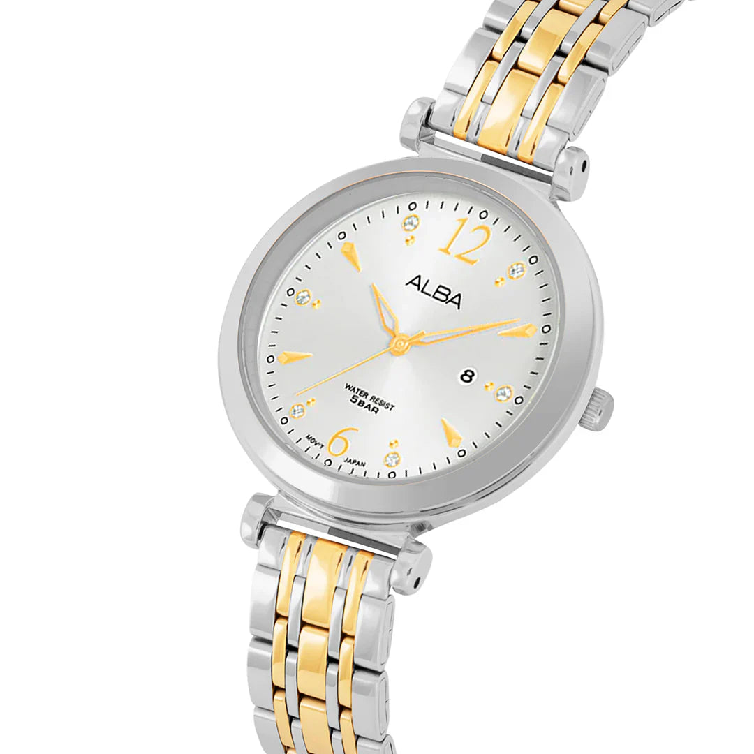 ALBA White Gold Ladies Watch - AH7BW1X1