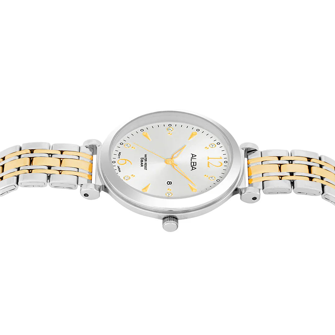 ALBA White Gold Ladies Watch - AH7BW1X1