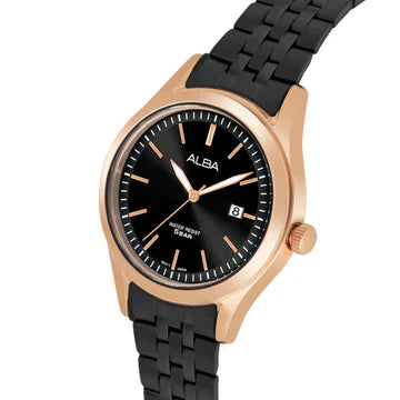 ALBA Onyx Black Ladies Watch AH7CE2X1