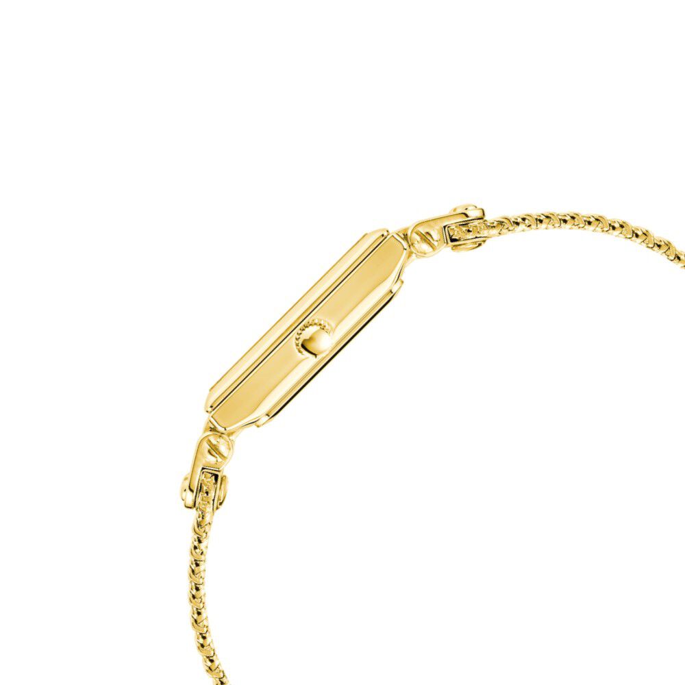 Anne Klein Quartz Analog Champagne Dial Metal Strap Watch for Women NEAK3882CHGB