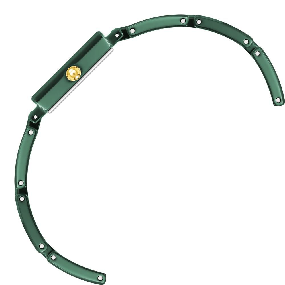 Anne Klein Quartz Analog Green dial Ceramic Strap Watch for Women AK4080GNGN