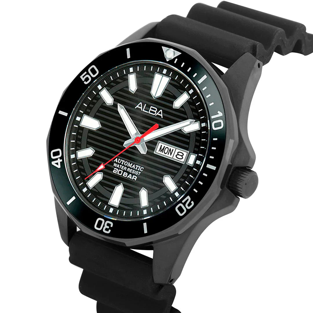 ALBA Ebony Black Dial Mechanical Men's Watch AL4463X1