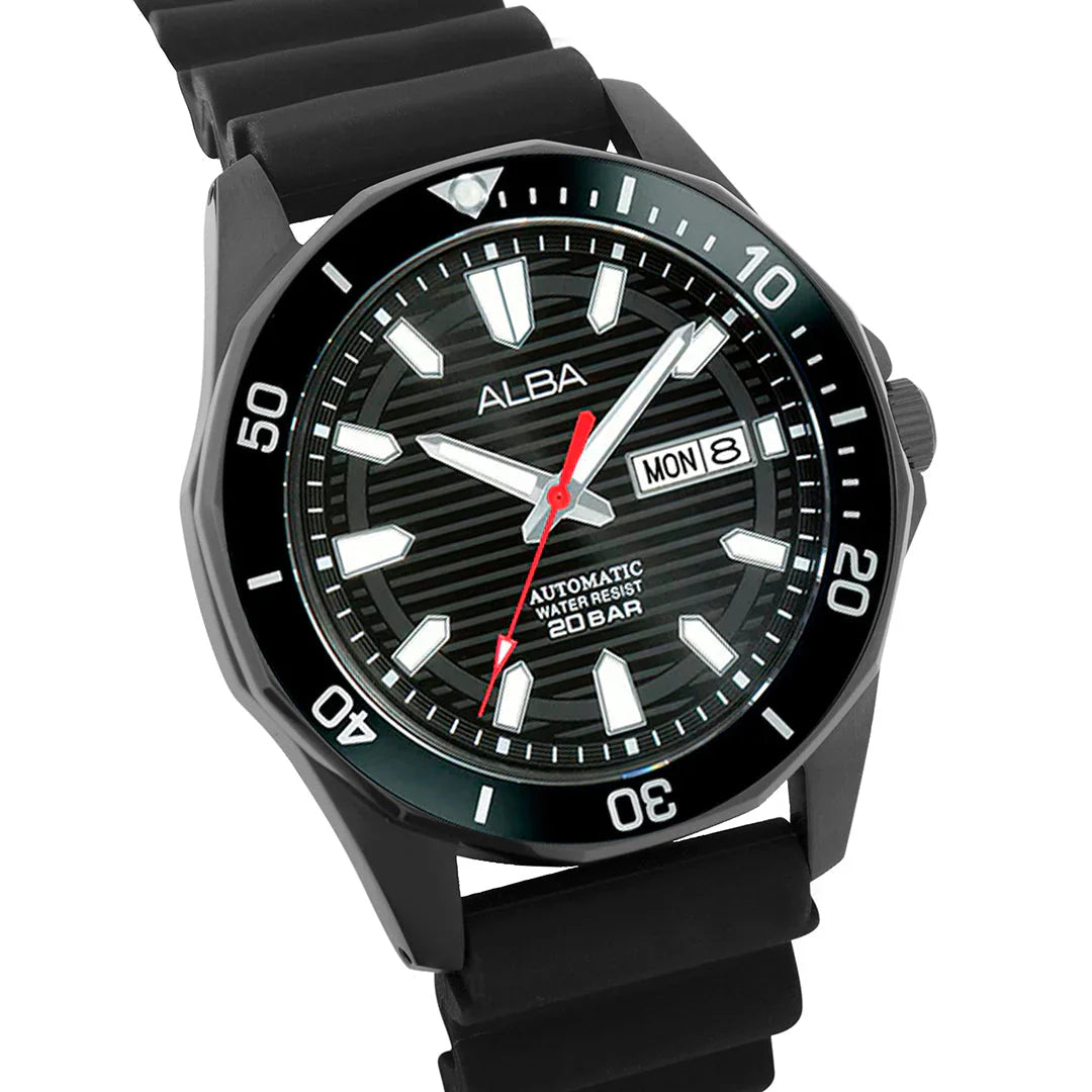 ALBA Ebony Black Dial Mechanical Men's Watch AL4463X1