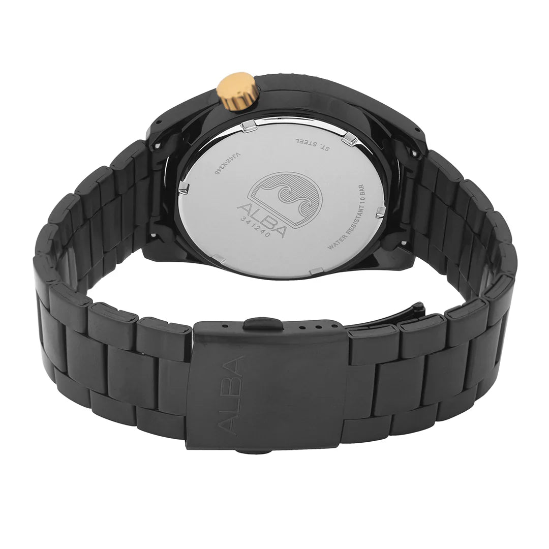ALBA Black Surf Dial Water Resistant Men's Watch - AS9R63X1