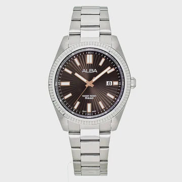ALBA Brown Textured Dial Men's Watch AS9S65X1