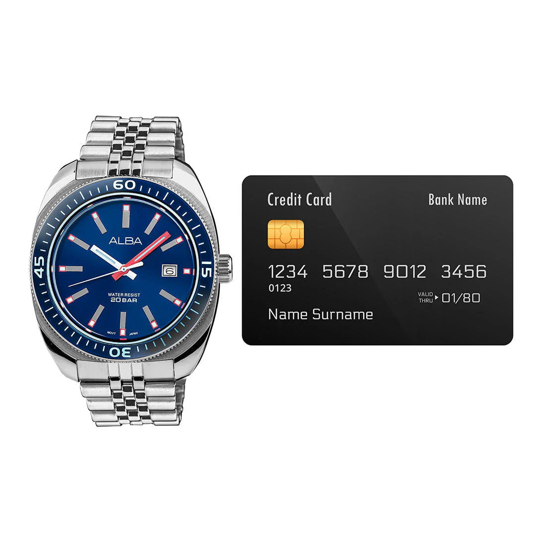 ALBA Blue Dial Quartz Stainless Steel Men Watch AS9T79X1