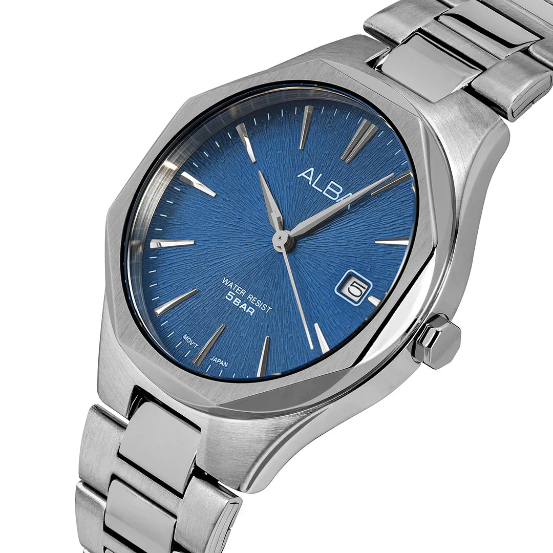 ALBA Midnight Blue Dial Stainless Steel Men's Watch AS9U57X1