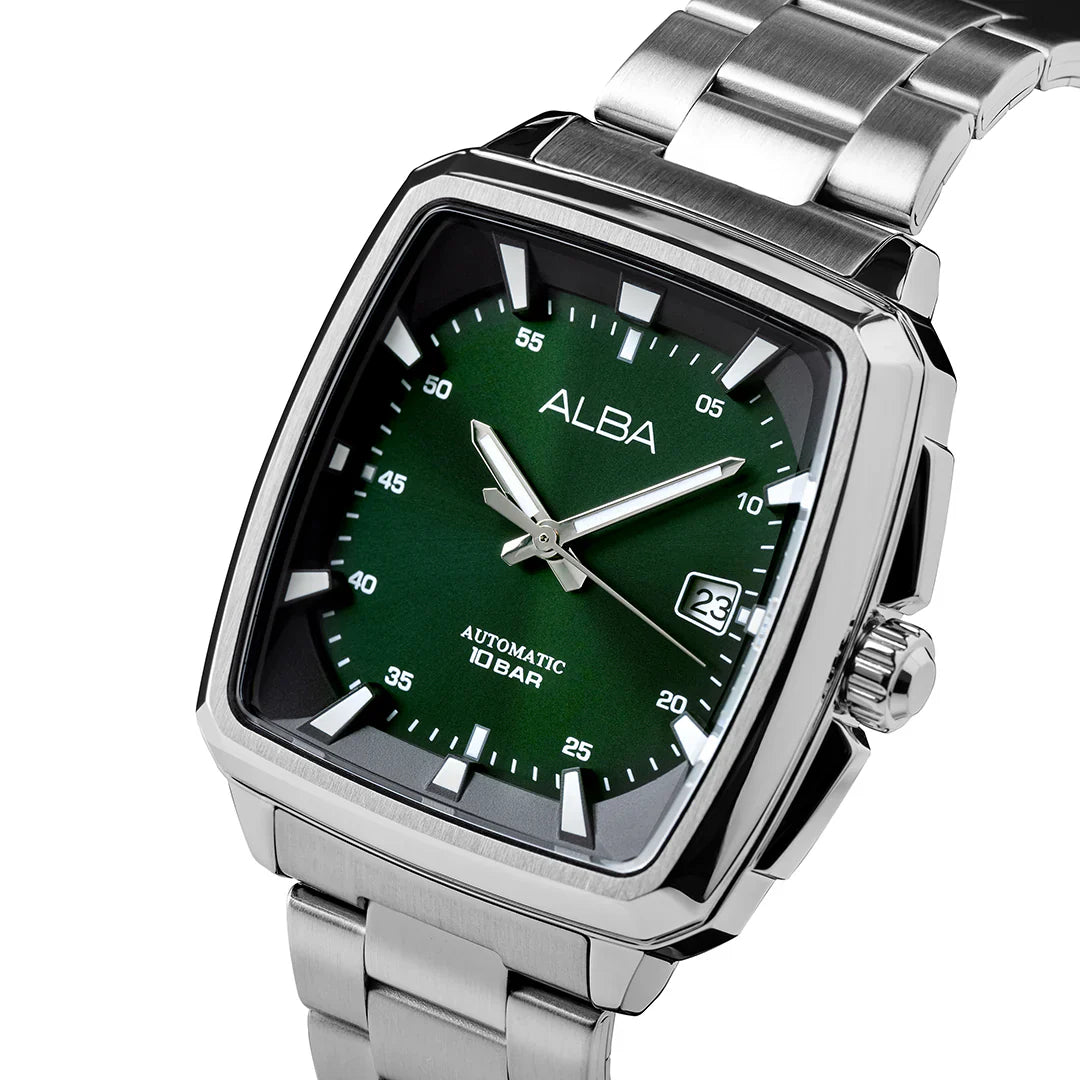 ALBA Unique Gradation Green+Black Radiation Dial Automatic Men's Watch AU4037X1