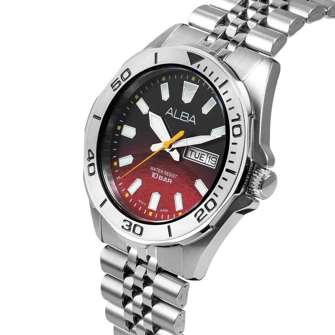 ALBA Planet Mars Inspired Dial Analog Men's Watch AV3581X1