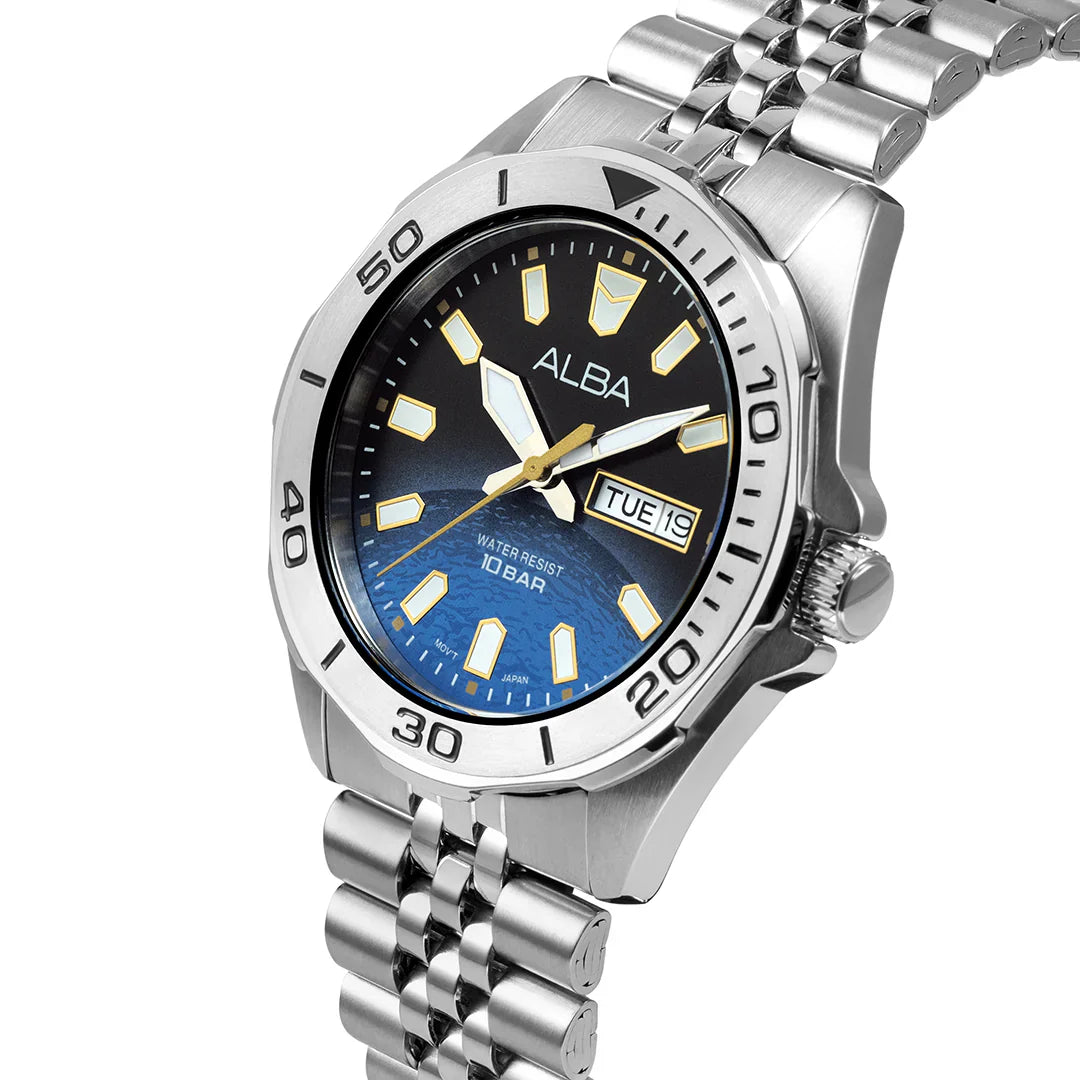 ALBA Planet Neptune Inspired Dial Men's Watch AV3589X1