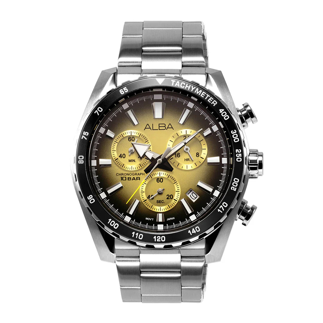 ALBA Metallic Gold Chronograph Men's Watch AX7005X1