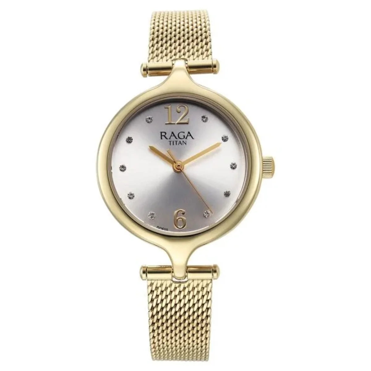 Titan Raga Showstopper Quartz Analog Silver Dial Women Watch 95268YM01