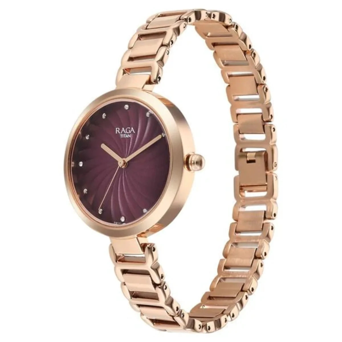 Titan Raga Memoirs Quartz Analog Burgundy Dial Women Watch 2752WM01