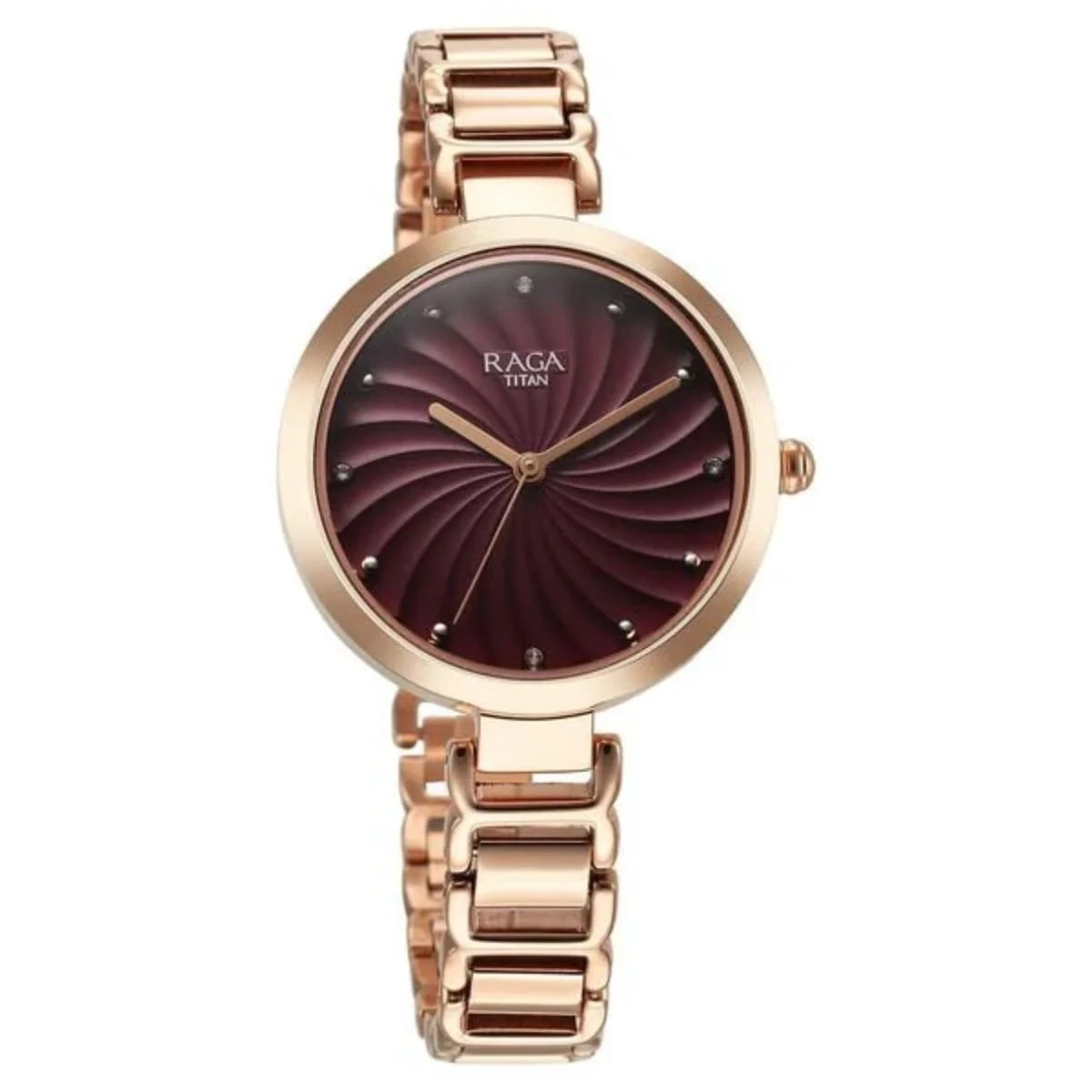 Titan Raga Memoirs Quartz Analog Burgundy Dial Women Watch 2752WM01