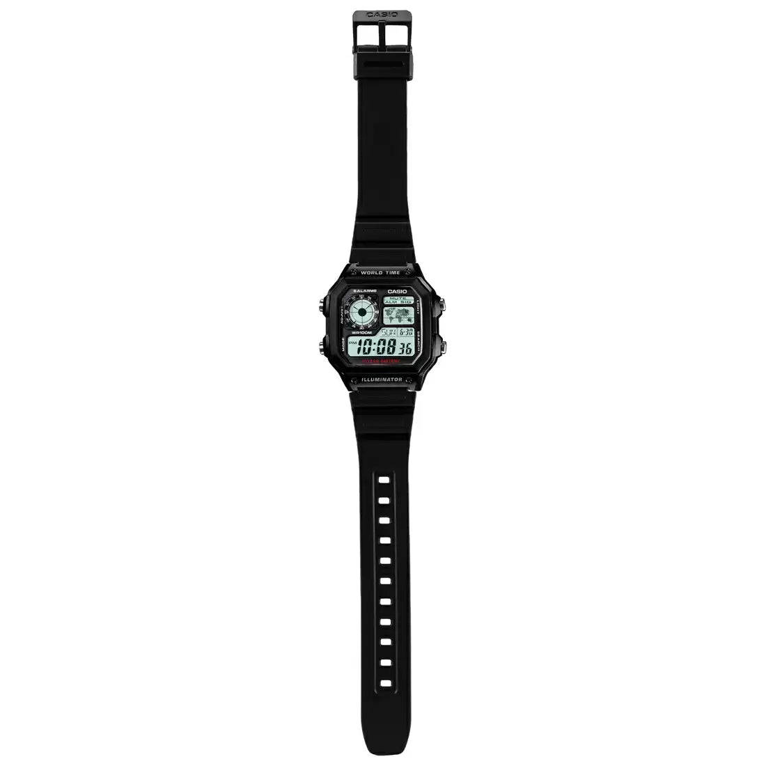 Casio D097 YOUTH AE1200WH-1AVDF Black Digital Unisex Watch