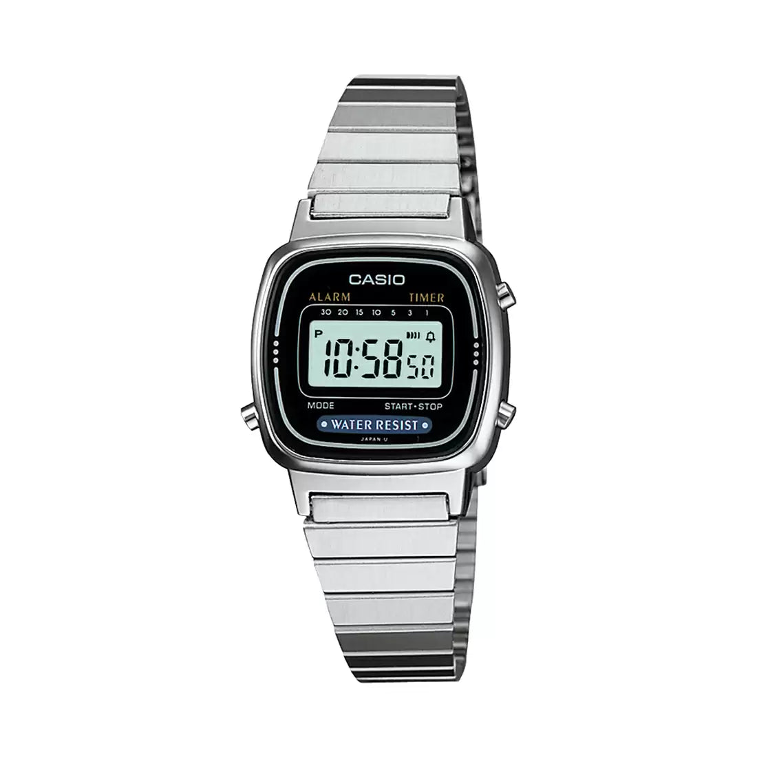 Casio VINTAGE COLLECTION LA670WD-1DF - D123 Silver Digital - Women's Watch