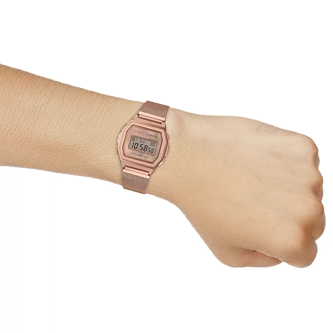 Casio VINTAGE COLLECTION A1000MPG-9EF - D196 Rose Gold Digital - Unisex Watch