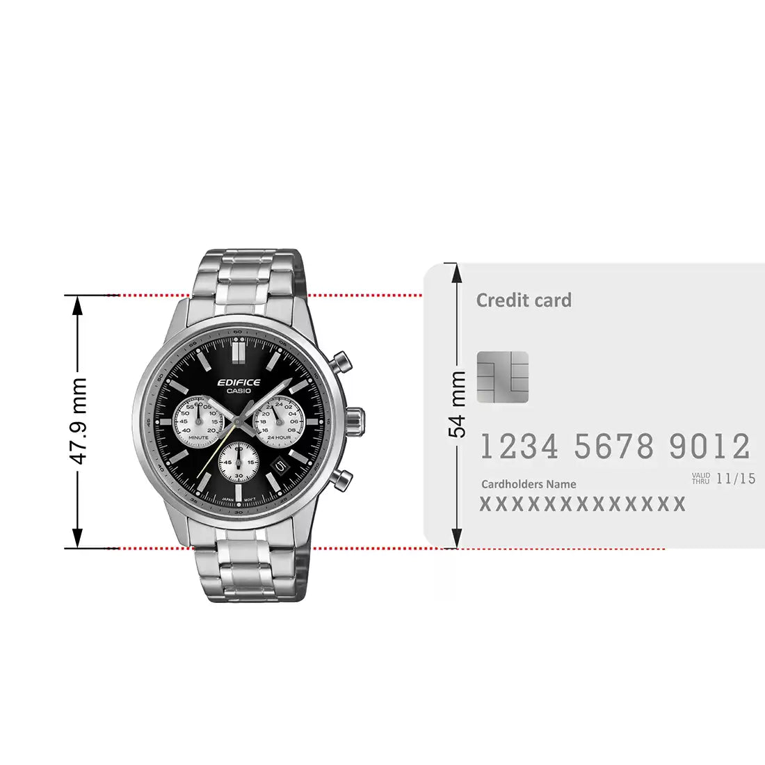 Casio ED655 EDIFICE EFR-575D-1ADF Analog Men's Watch