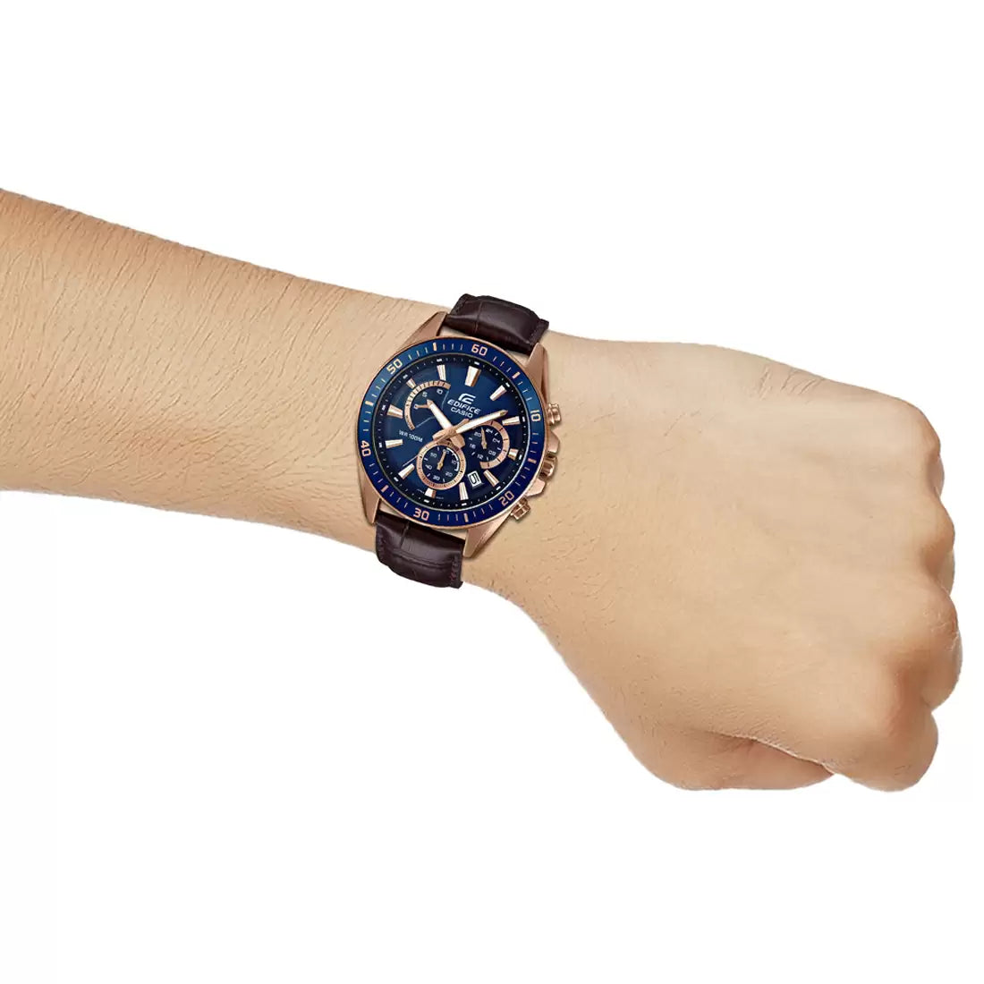 EX358 | CASIO Edifice Brown Chronograph - Men's Watch