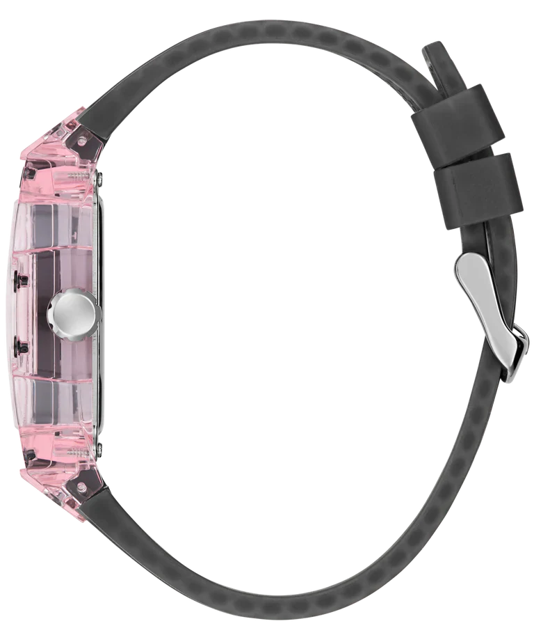 GUESS Mens Sporting Pink Black Multi-function Watch GW0032G3