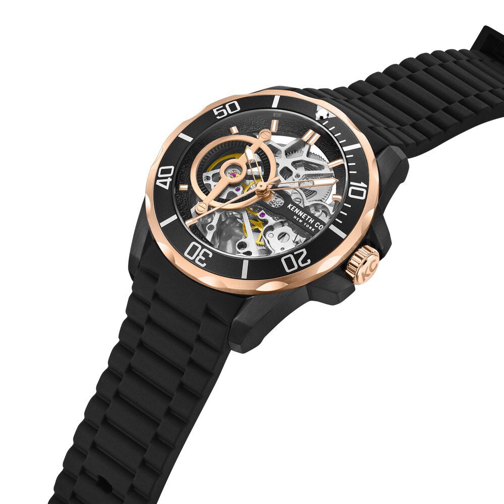 Kenneth Cole Black Dial Automatic Watch For Men