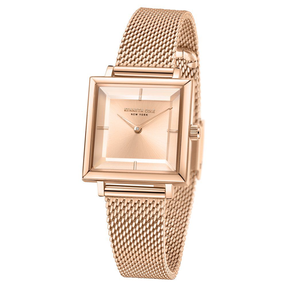 Kenneth Cole Quartz Analog Rose Gold dial Metal Strap Watch for Women KCWLG0026503LD