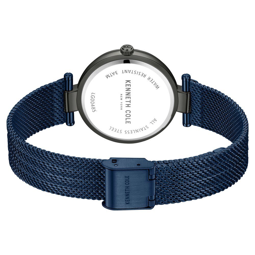 Kenneth Cole Quartz Analog Blue Dial Stainless Steel Strap Watch For Women KCWLG0048504LD