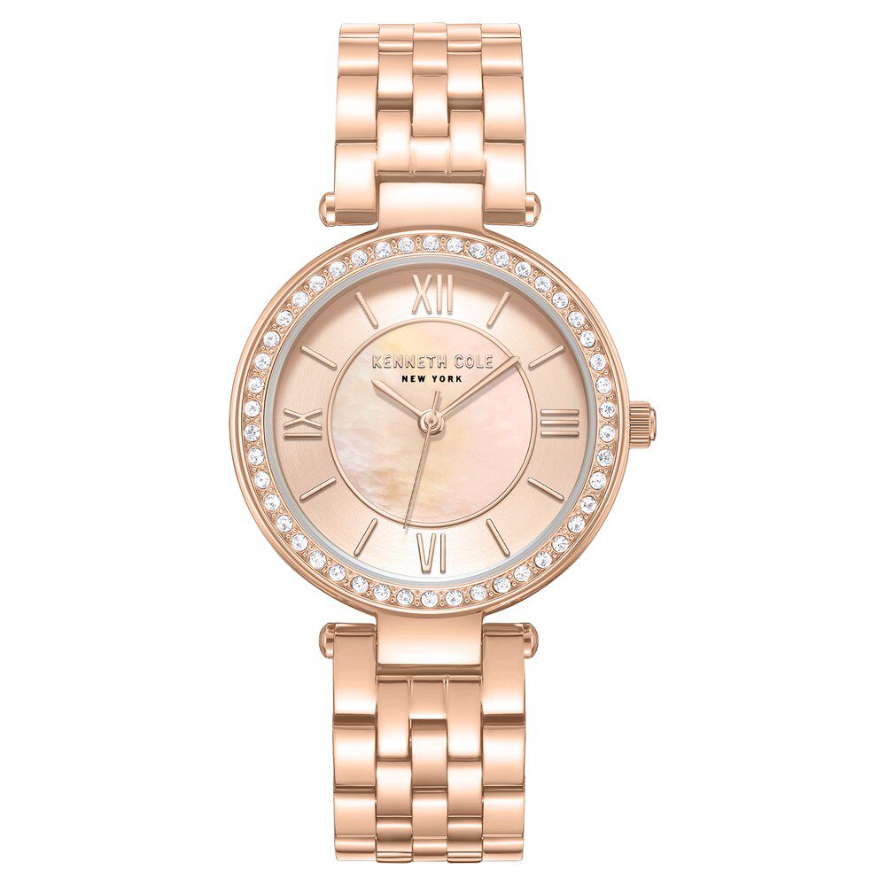 Kenneth Cole Quartz Analog Pink Dial Stainless Steel Strap Watch For Women KCWLG0062204LD