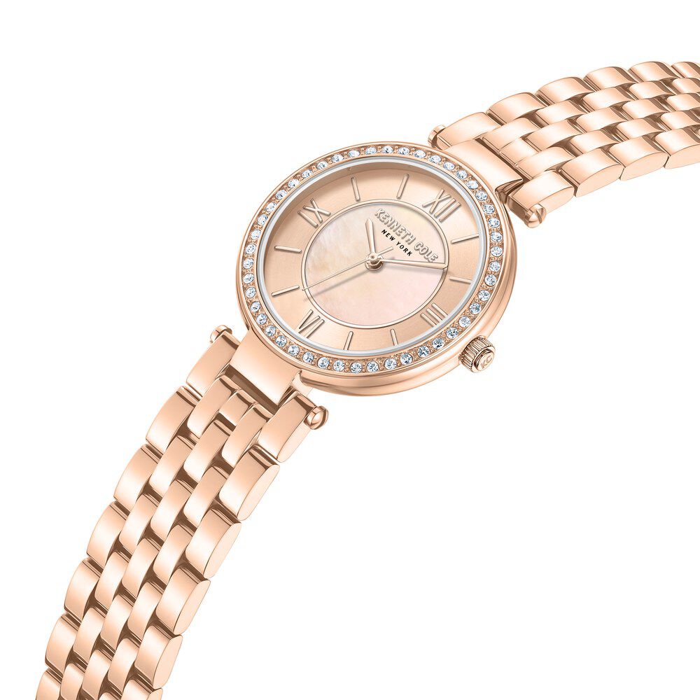 Kenneth Cole Quartz Analog Pink Dial Stainless Steel Strap Watch For Women KCWLG0062204LD