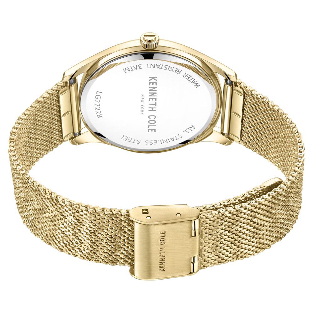 Kenneth Cole Quartz Analog Champagne Dial Stainless Steel Strap Watch for Women