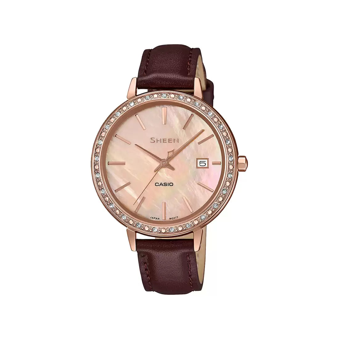Casio SHEEN SHE-4052PGL-4AUDF - SX244 Pink Gold IP - Women's Watch