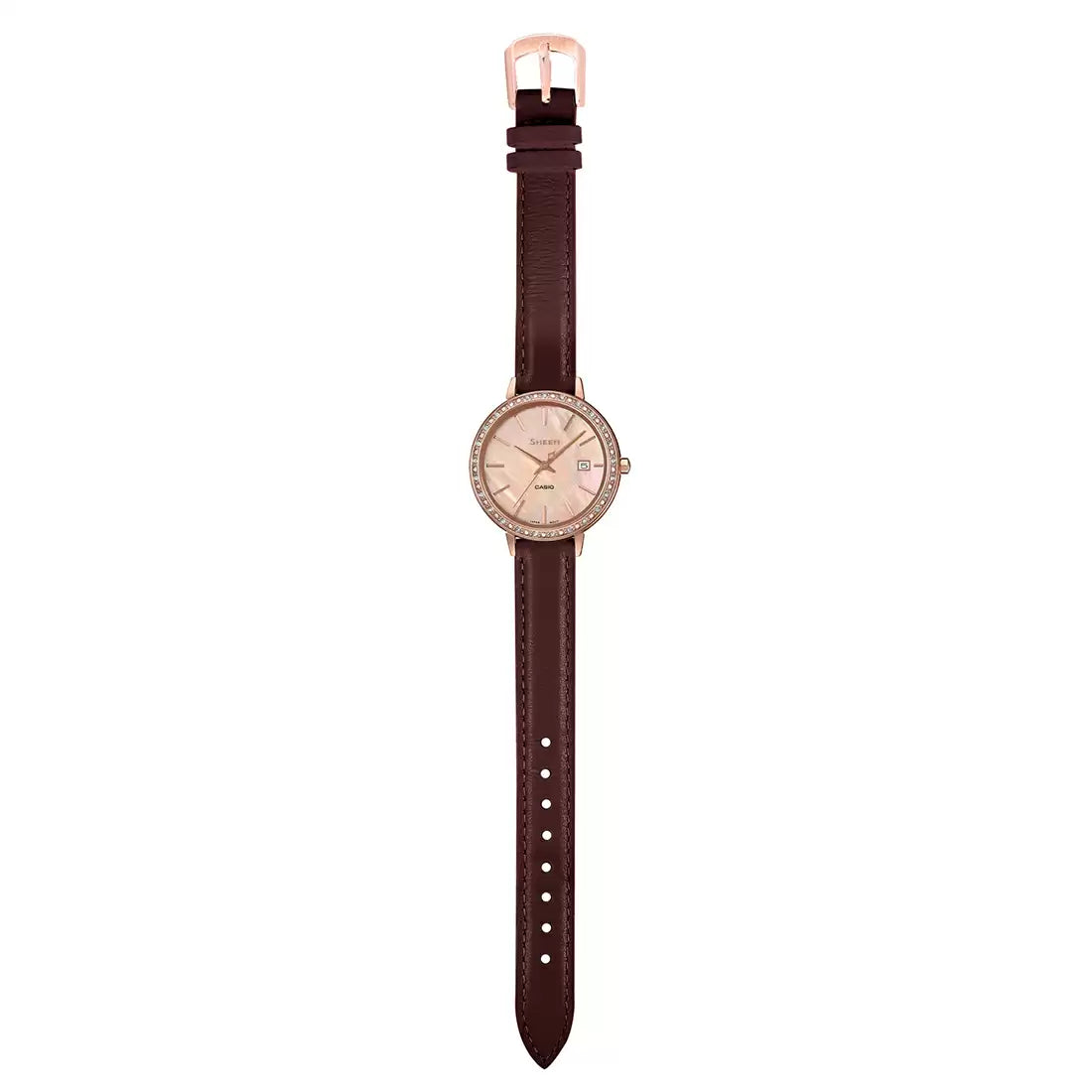 Casio SHEEN SHE-4052PGL-4AUDF - SX244 Pink Gold IP - Women's Watch