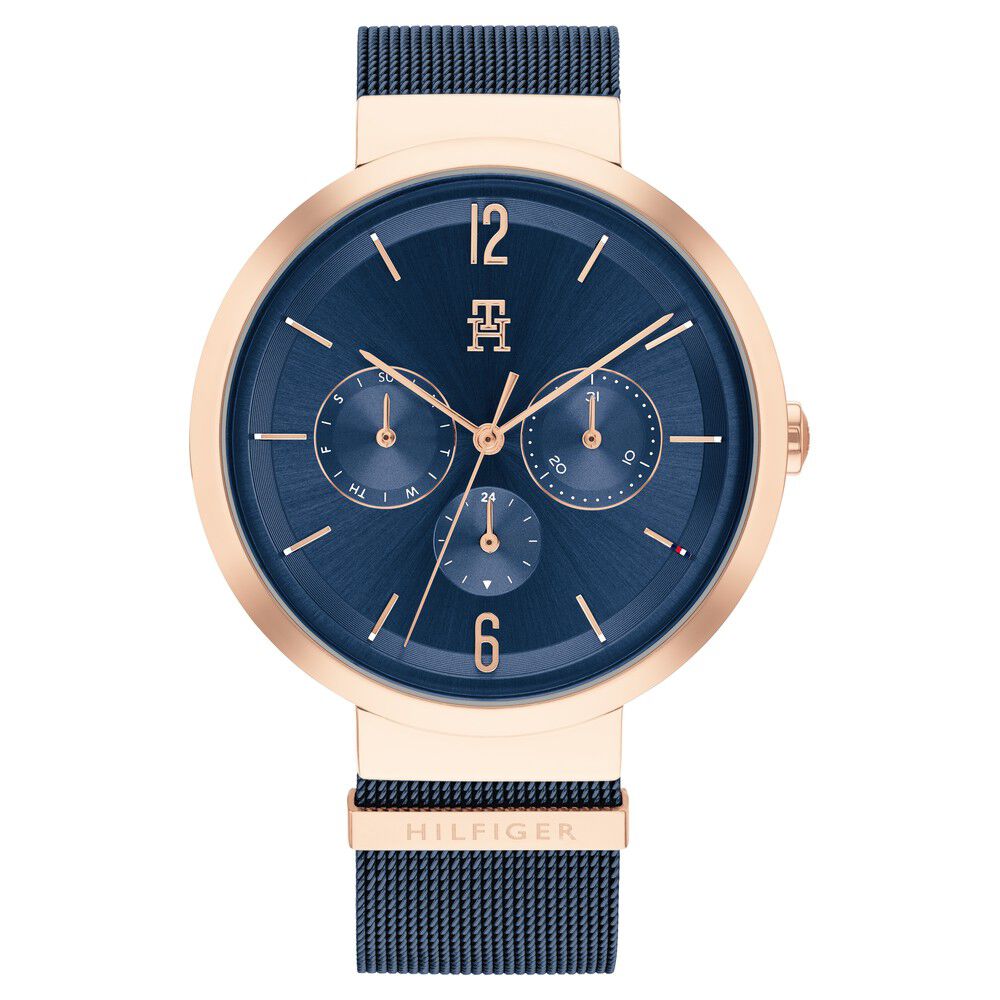 Tommy Hilfiger Quartz Analog Blue Dial Stainless Steel Strap Watch for Women TH1782541