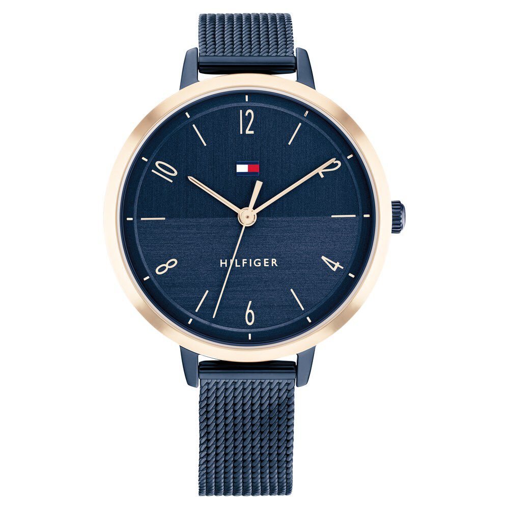 Tommy Hilfiger Quartz Analog Blue Dial Stainless Steel Strap Watch for Women TH1782581