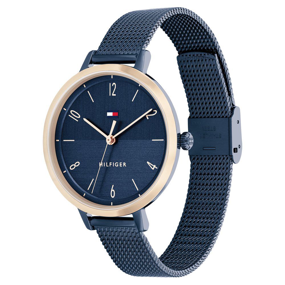 Tommy Hilfiger Quartz Analog Blue Dial Stainless Steel Strap Watch for Women TH1782581