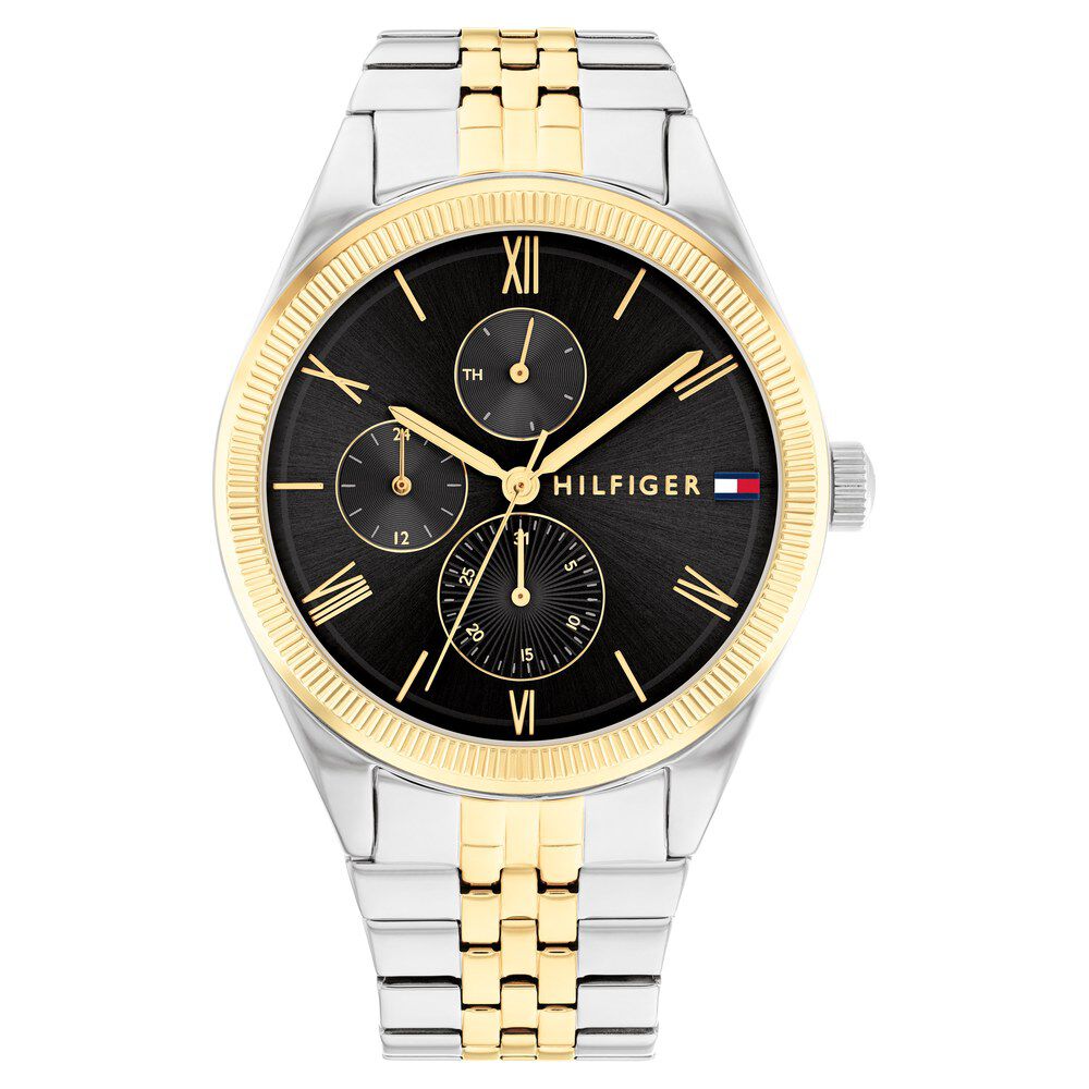 Tommy Hilfiger Quartz Analog with Date Black Dial Stainless Steel Strap Watch for Women TH1782591