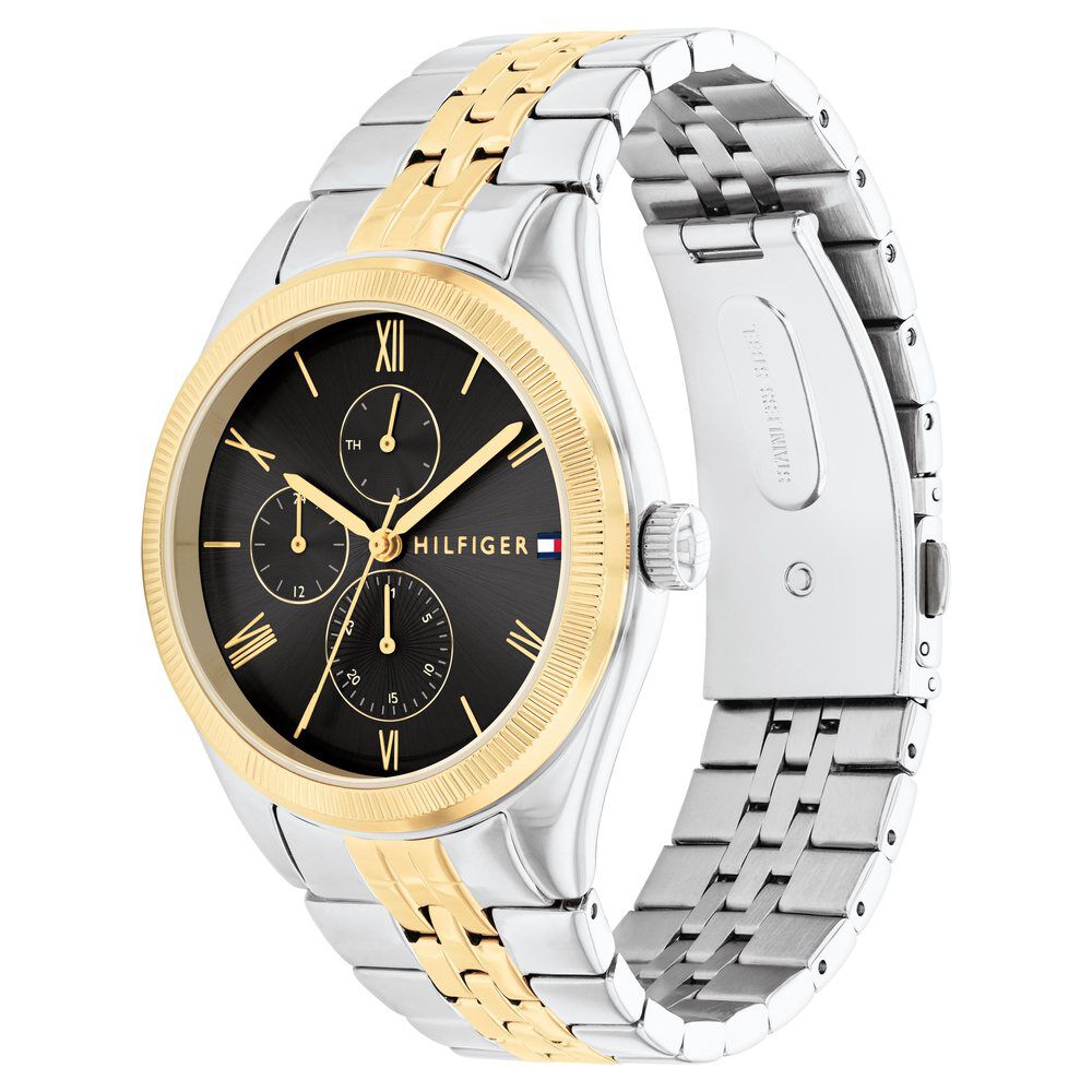 Tommy Hilfiger Quartz Analog with Date Black Dial Stainless Steel Strap Watch for Women TH1782591
