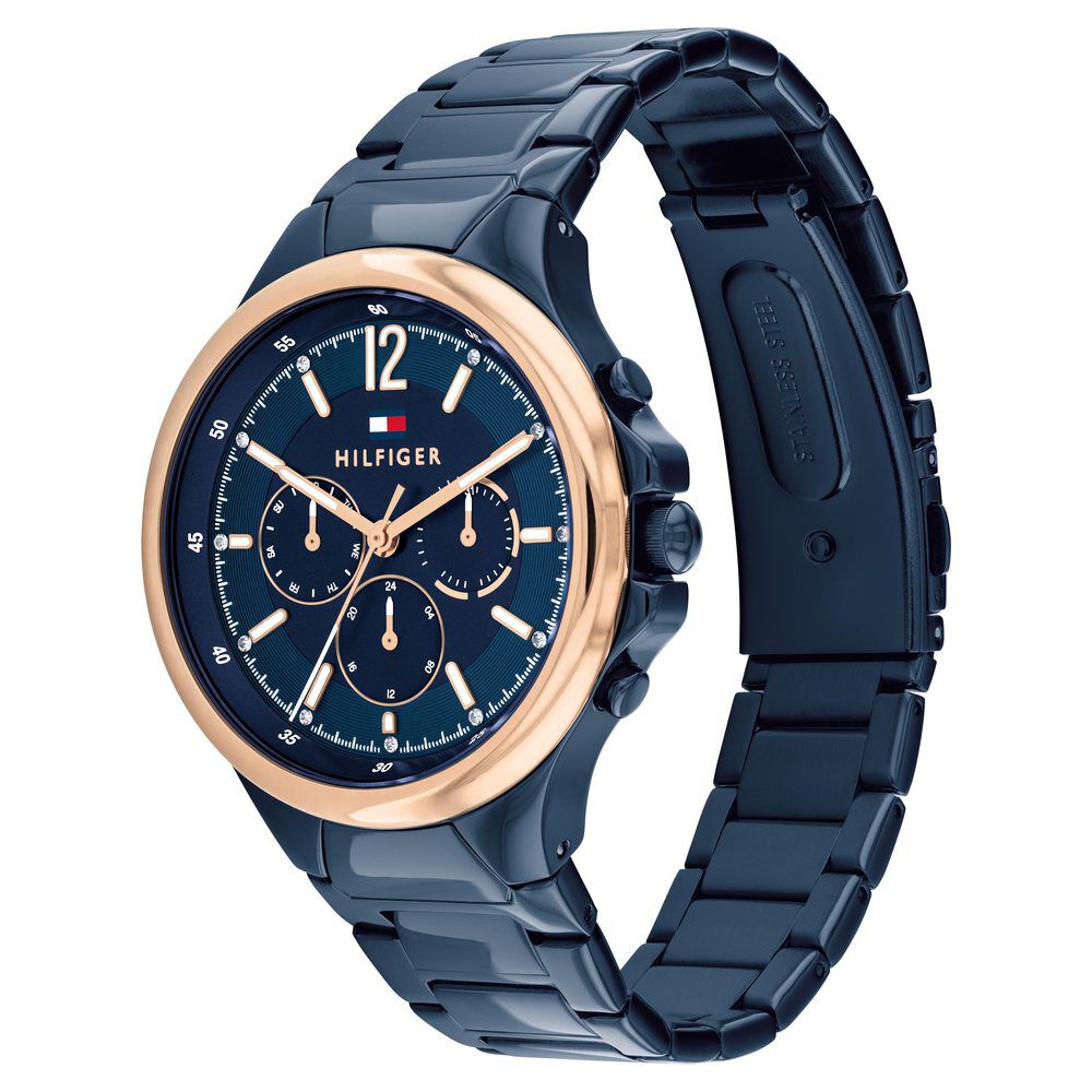 Tommy Hilfiger Blue Dial Blue Stainless Steel Strap Watch for Women TH1782601