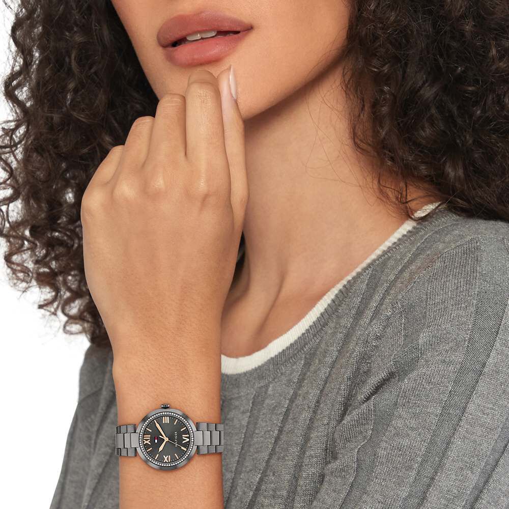 Tommy Hilfiger Quartz Analog Grey dial Stainless Steel Strap Watch for Women TH1782630