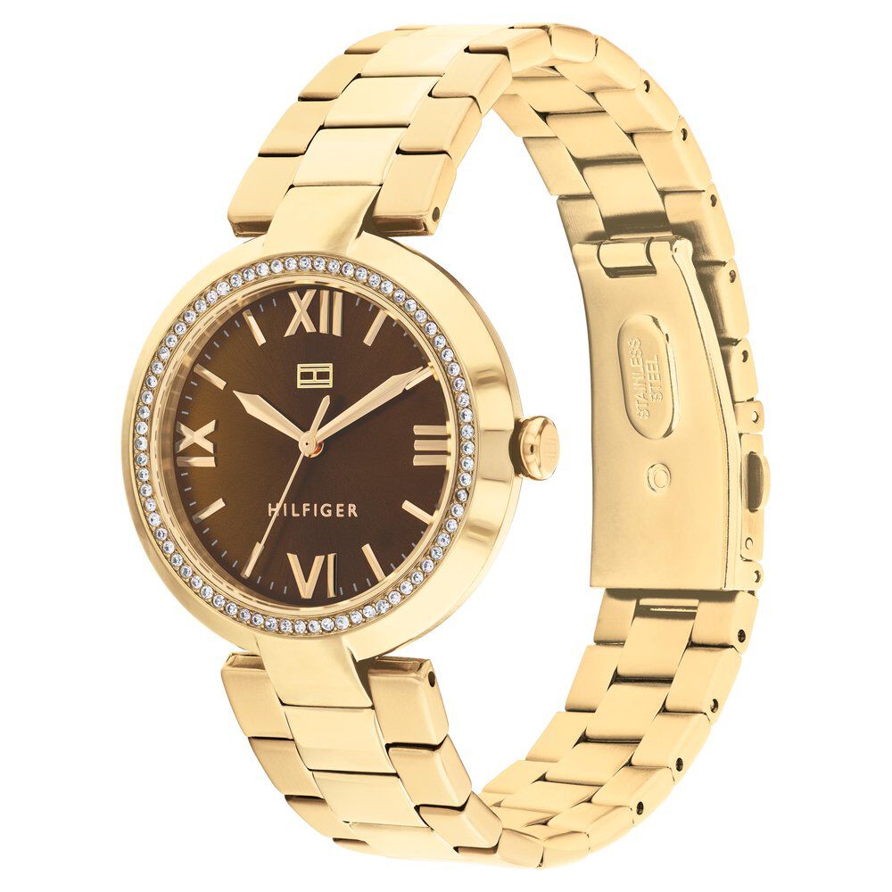 Tommy Hilfiger Quartz Analog Brown dial Stainless Steel Strap Watch for Women TH1782631