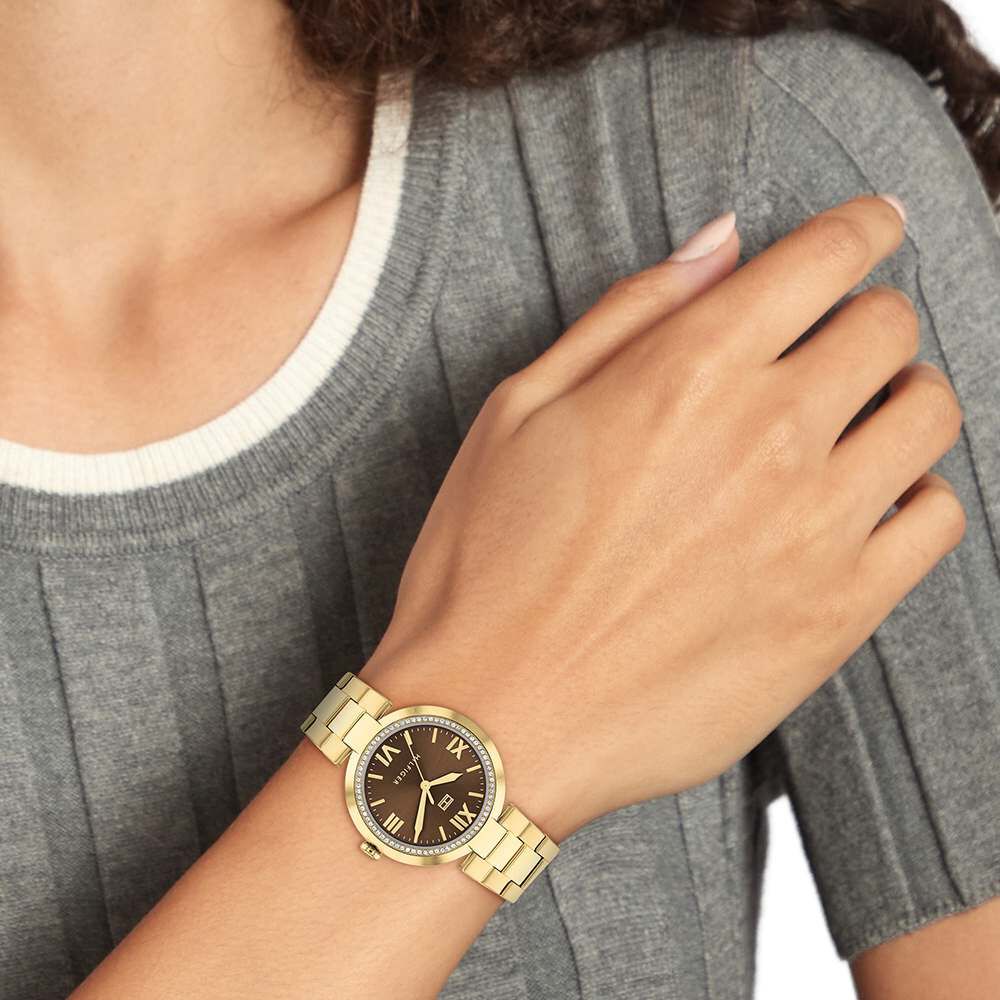 Tommy Hilfiger Quartz Analog Brown dial Stainless Steel Strap Watch for Women TH1782631