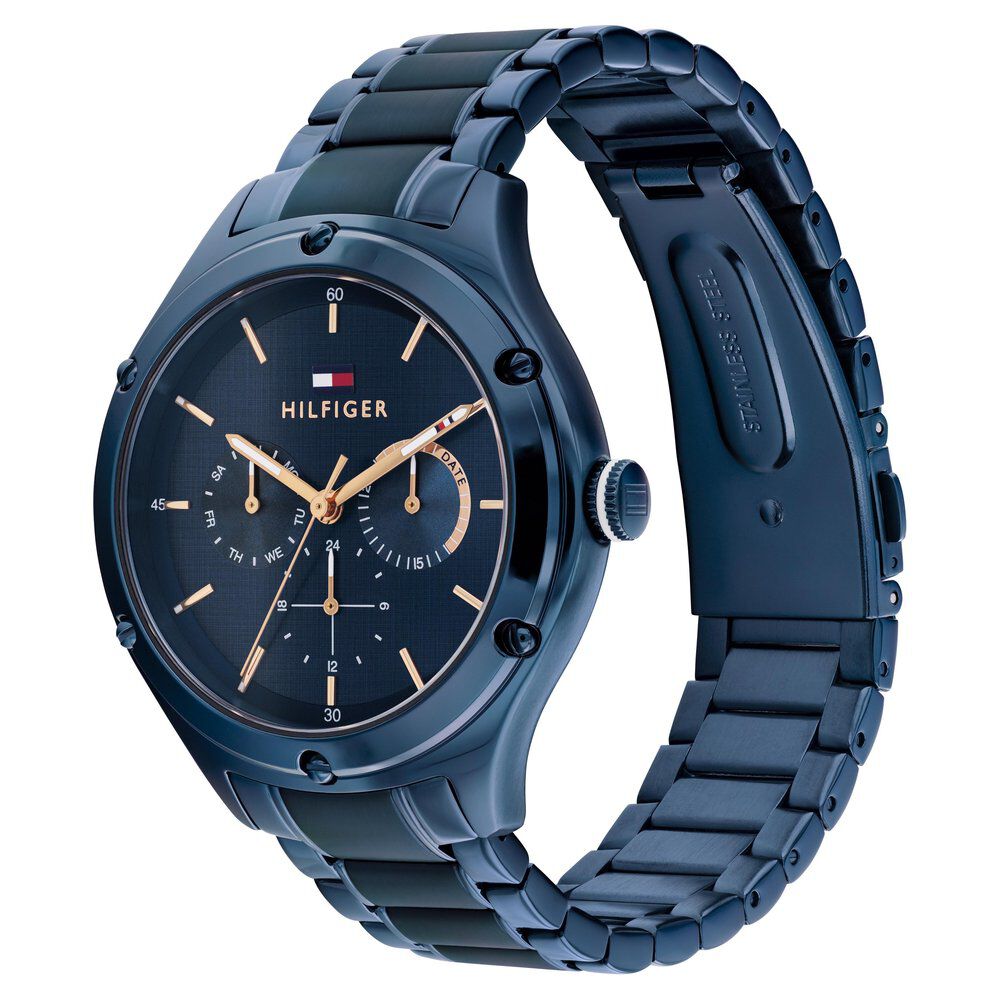 Tommy Hilfiger Quartz Analog with Day and Date Blue dial Stainless Steel Strap Watch for Women TH1782656